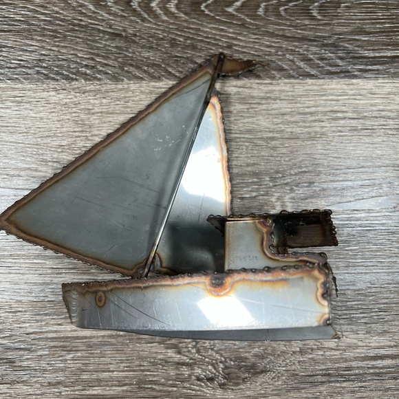 Source Unknown Other - Rustic Welded Art Sailboat
